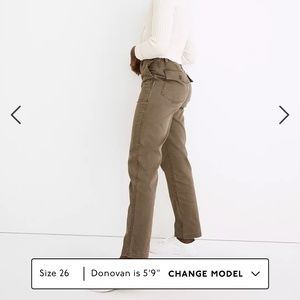 Curvy Perfect Vintage Straight Workwear Pants-new with tags